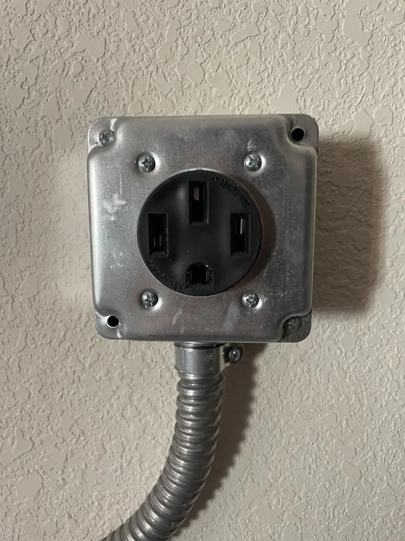 NEMA 14-50 outlet installed for Electrical Panel Upgrade in Saks